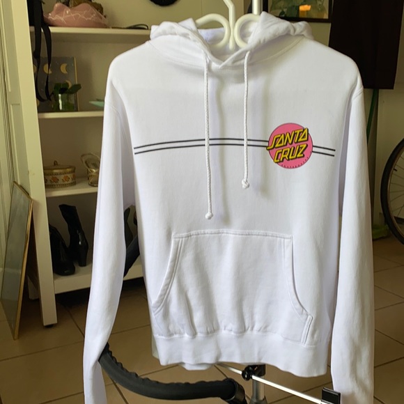 Santa Cruz White Hoodie - Picture 1 of 4